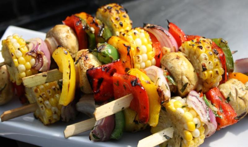 Espetinho vegetariano
