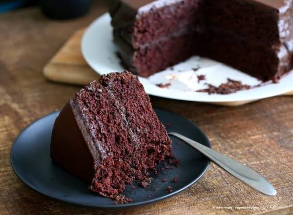 Bolo de aniversário vegano