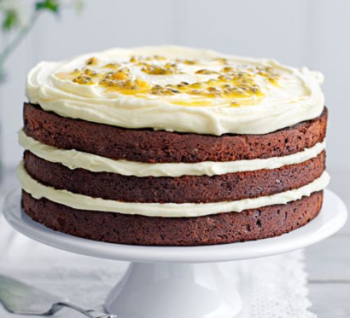 Bolo de maracujá vegano