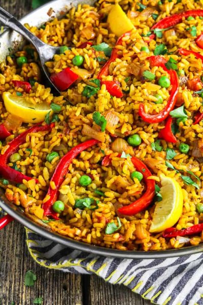 Paella vegana